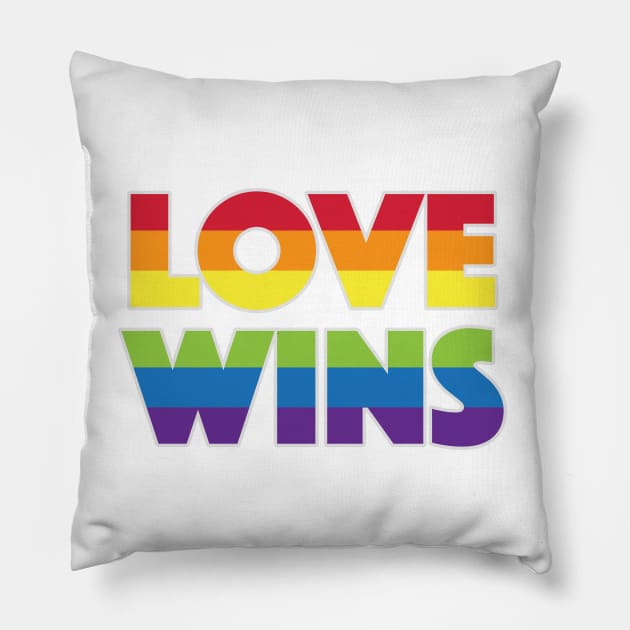 Love Wins PRIDE Pillow by Akbaly