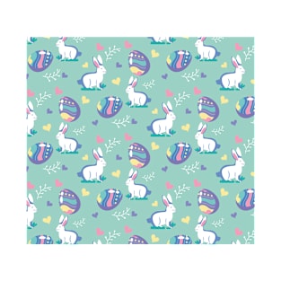 Cute Rabbit Pattern T-Shirt