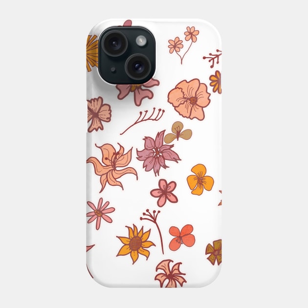 Cute Flower Pattern Phone Case by edmproject