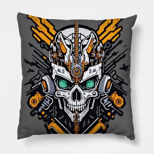 Mecha Skull S01 D56 Pillow