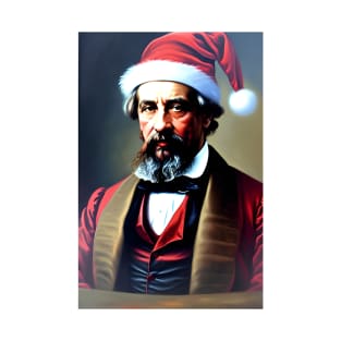 Santa Charles Dickens (Celebrity Christmas) T-Shirt