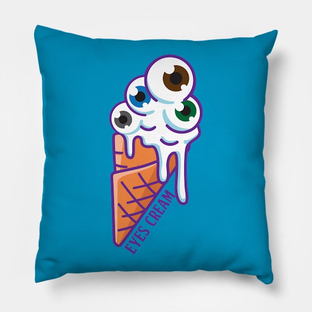 Eyes Cream - Funny Pillow by andantino