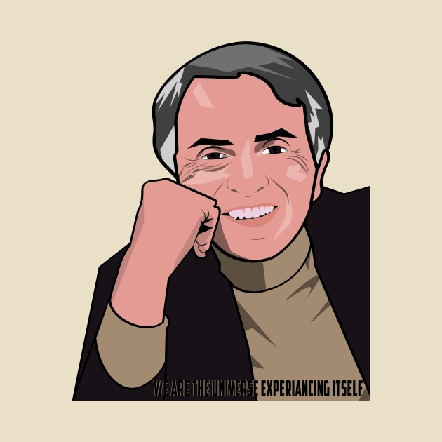 Carl Sagan Cartoon by aisforalienpodcast