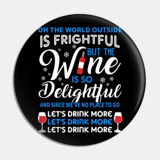 Funny Wine Gifts Men Women Wine Ugly Christmas Wine Pin