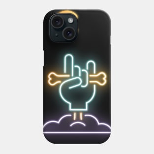 Zombie Hand in Neon Optics Phone Case