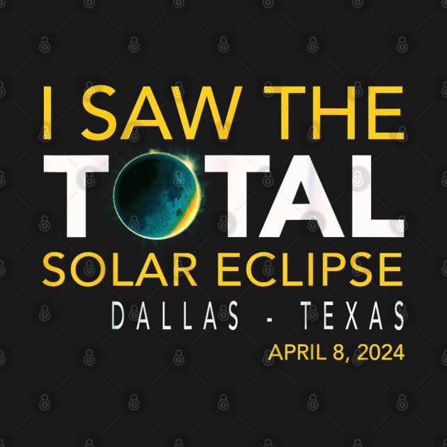 I saw the total eclipse at Dallas Texas by Dreamsbabe