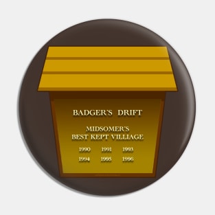 Badger's Drift Sign Pin