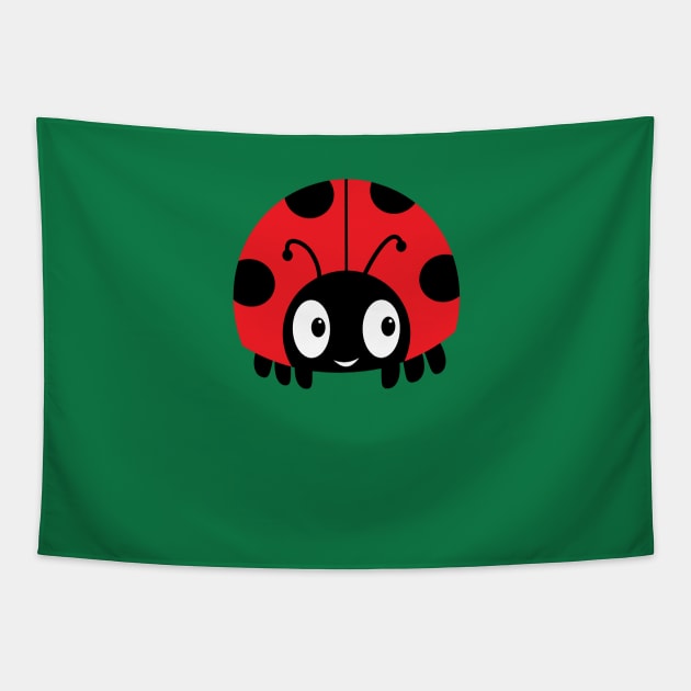 Adorable Ladybug Cute Kawaii Bug Insect Entomology Design Lady Bird Tapestry by teemaniac