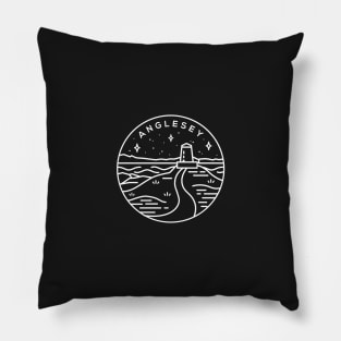 Anglesey, North Wales Emblem - Black Pillow