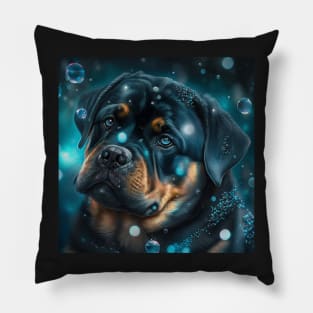 Rottweiler Bubbly Pillow