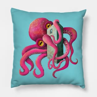 Big red Kraken Pillow