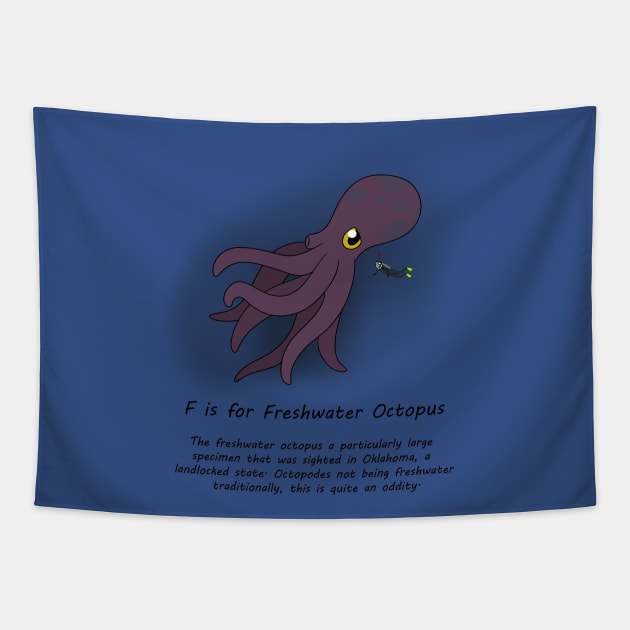 Freshwater Octopus Tapestry by possumtees