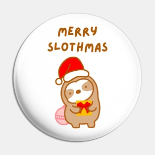 Merry Slothmas Christmas Gift Sloth Pin