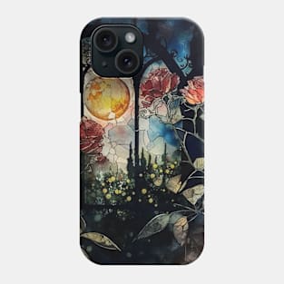 Red Roses Gothic Moonlight Phone Case