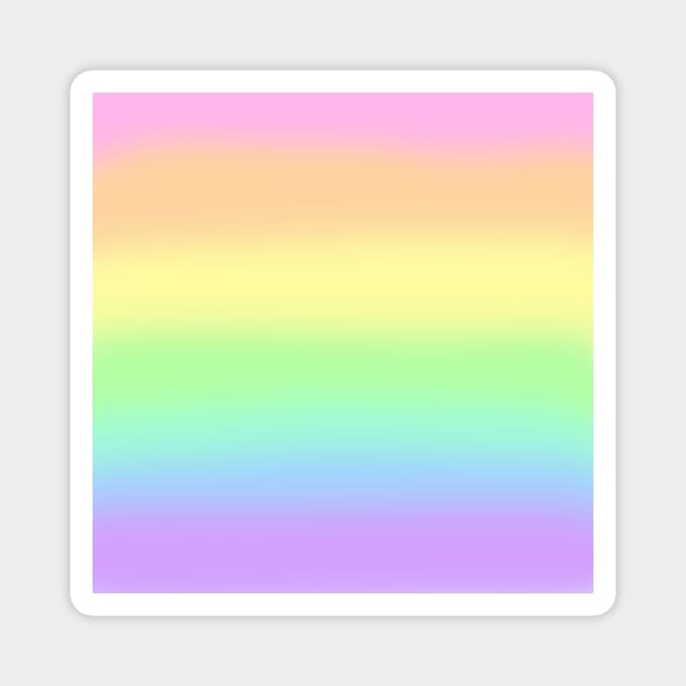 Pastel Rainbow Gradient! Magnet by KelseyLovelle