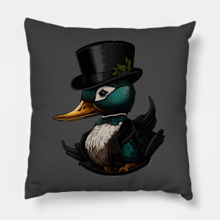 Duck Top Hat Pillow