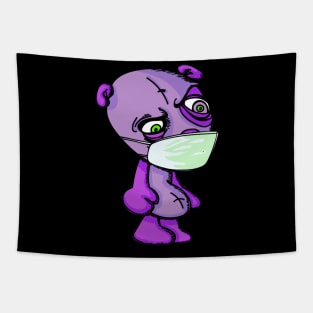 Virus bear 1 Tapestry