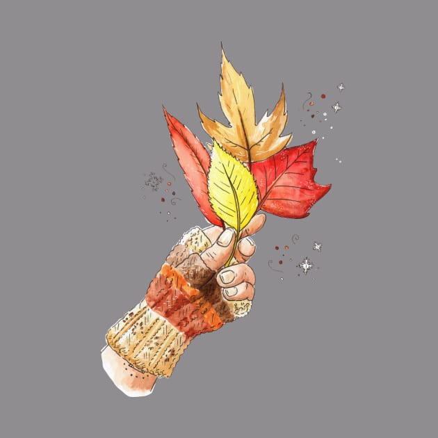 Fall Leaves by Vicky Kuhn Illustration