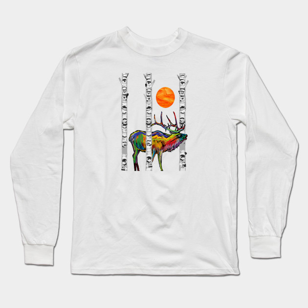 Aspen Calling Elk Long Sleeve T Shirt Teepublic