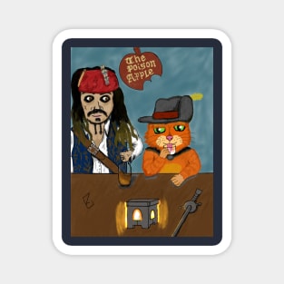 Pirate + Puss in Boots Magnet