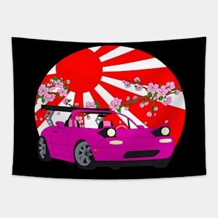 The Pink Roadster Tapestry