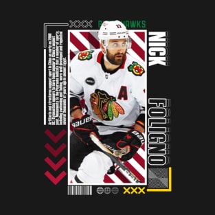 Nick Foligno Paper Poster Version 10 T-Shirt
