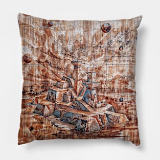 Celestial Art: Abstract Designs Pillow