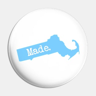 Massachusetts Made MA Blue Pin