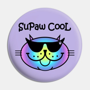 SuPaw CooL - rainbow Pin