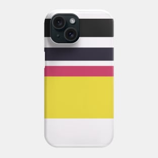 An astonishing integration of Very Light Pink, Raisin Black, Smoky Black, Dingy Dungeon and Piss Yellow stripes. Phone Case