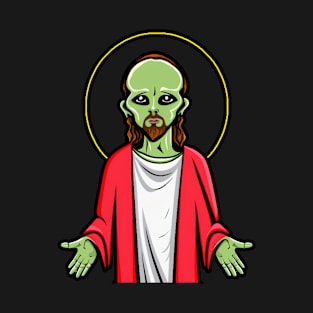 funny alien jesus T-Shirt