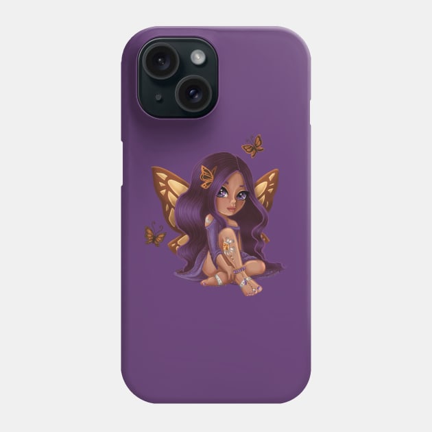 Bejeweled Butterfly Fairy Caramel Phone Case by thewickedmrshicks