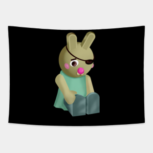 Roblox Piggy Custom Characters Easter Bunny Piggy Roblox Tapestries Teepublic