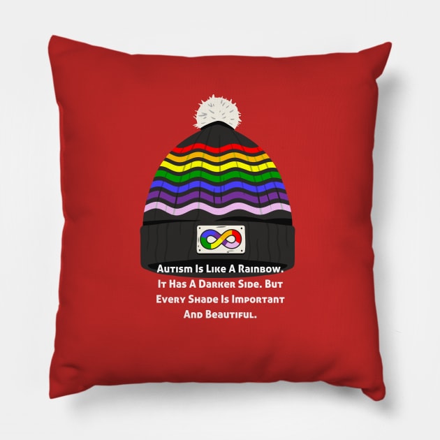 Autism Is Like A Rainbow Pillow by AlmostMaybeNever