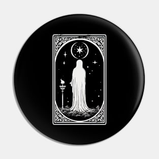 Hermit Tarot Card Astrology Occult Mystical Pin
