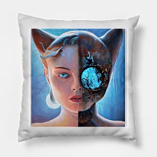 Cat woman Pillow