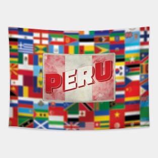 Peru Vintage style retro souvenir Tapestry