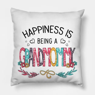 Happiness Is Being A Grandmommy Wildflowers Valentines Mothers Day Pillow