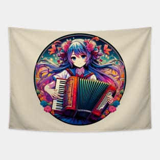 Anime accordion Tapestry