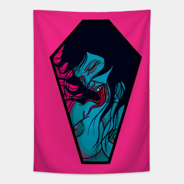 Coffin Hag Scream Tapestry by HagAttack