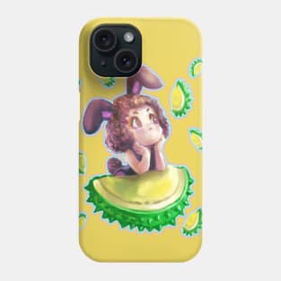 Bunny and durian. Phone Case