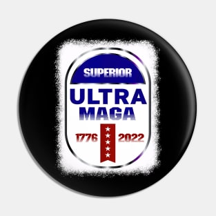 Ultra Maga Proud Ultra Maga American Flag Pin