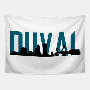 Duval Jacksonville Skyline Tapestry