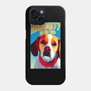 vintage naughty dog Phone Case