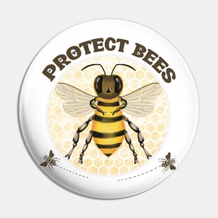 Pleading Bees Pin