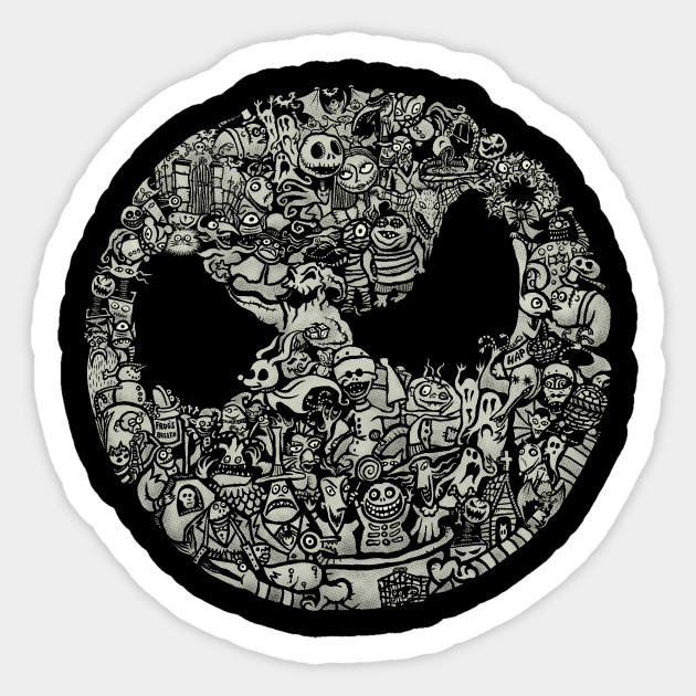 A Most Horrible Circle - Nightmare Before Christmas - Sticker
