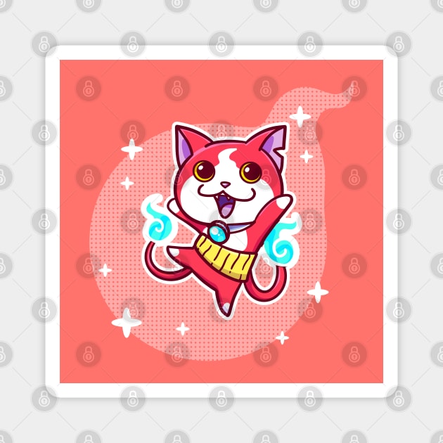 Jibanyan Magnet by ziodynes098