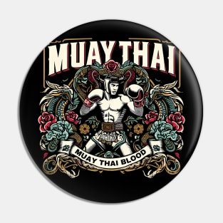 Muay Thai Warrior Pin