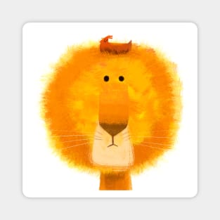 Lion and Hen Magnet