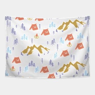 Coniferous Forest Camping Tapestry